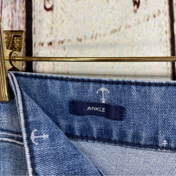 Talbots Jeans Womens Size 8P Ankle High Rise Straight Leg Stretch Anchor… - Picture 4 of 11